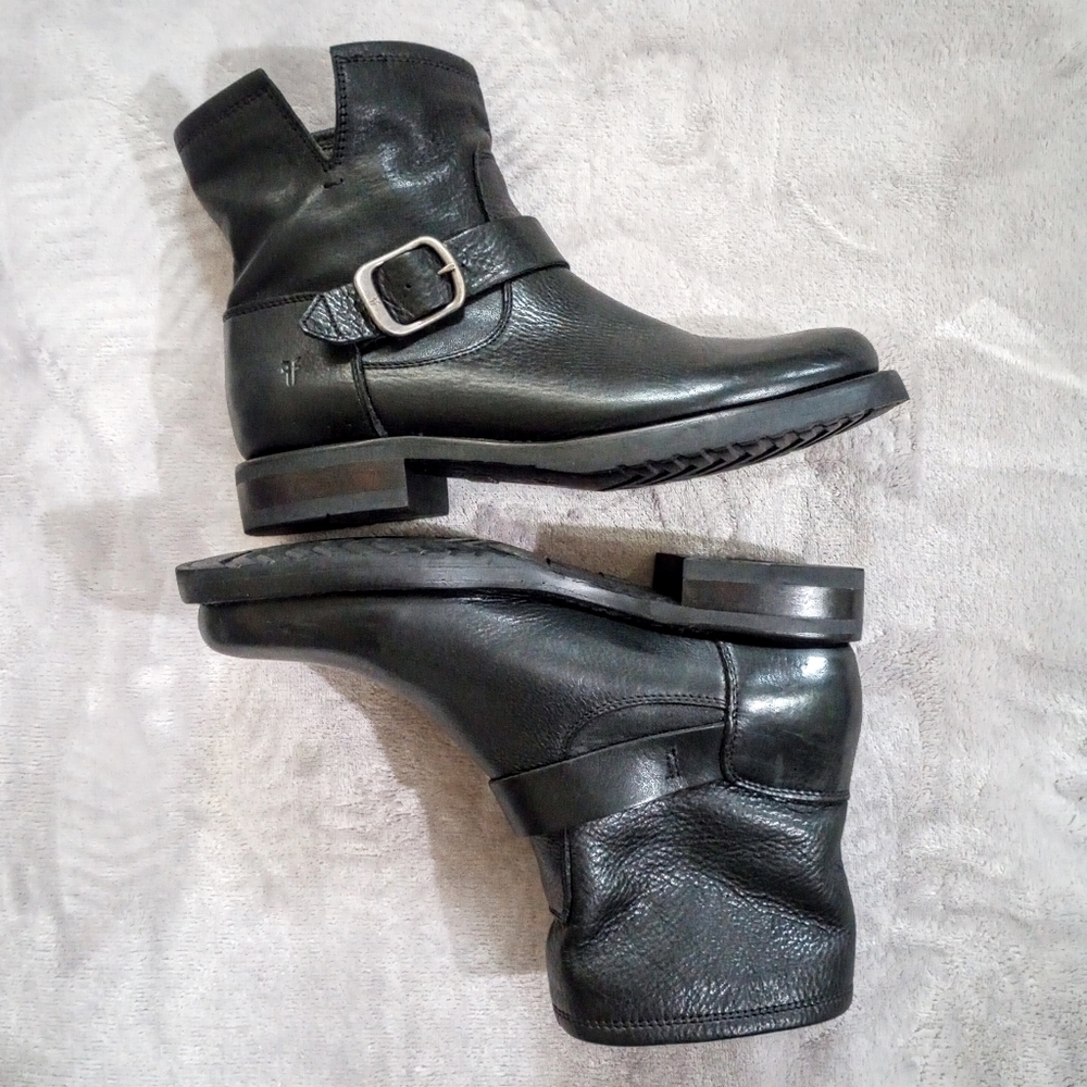 Women's Frye Black Veronica Flex Ankle Boot Booties 8.5 - Picture 8 of 10